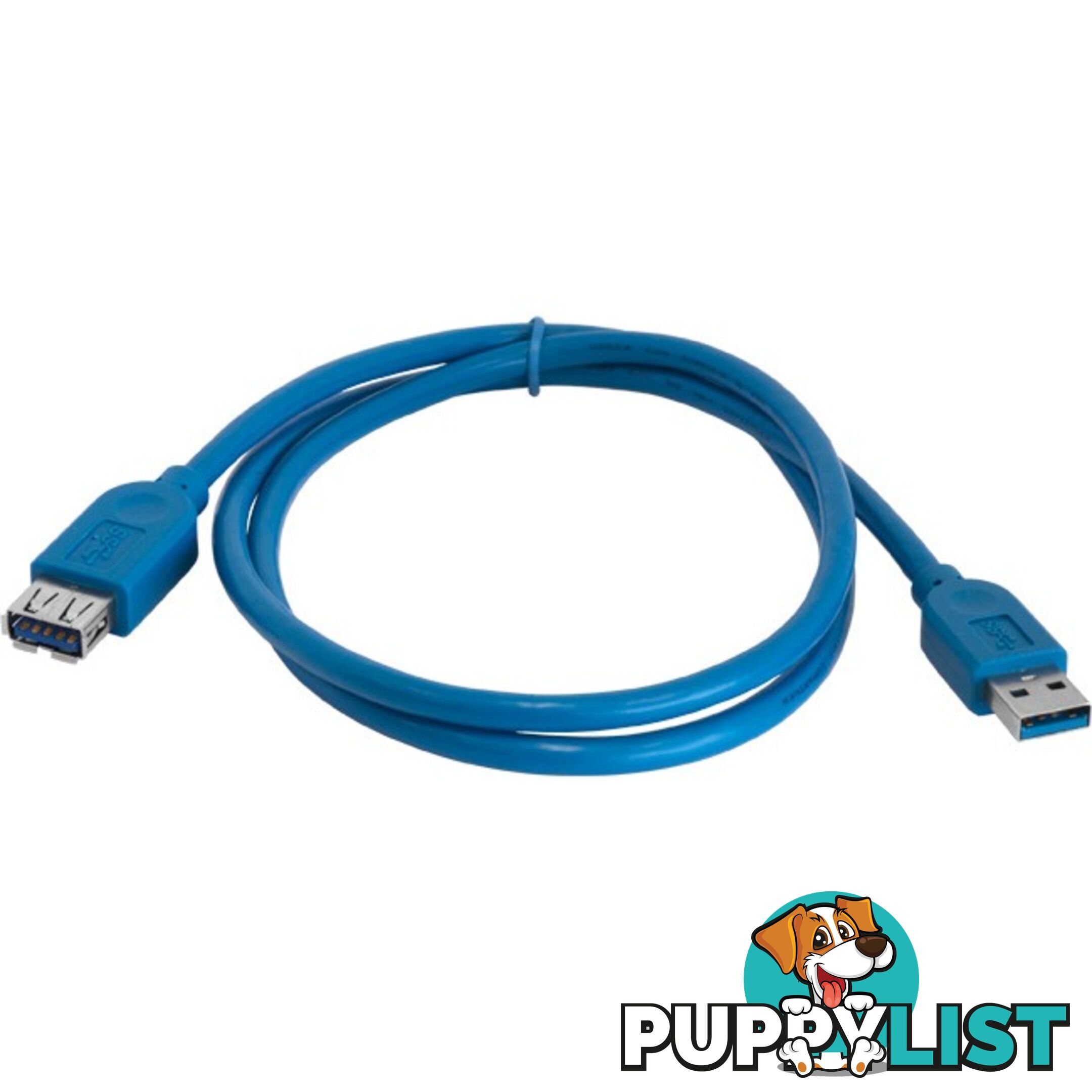 LC7256 USB3.0 USB-A PLUG TO SOCKET 1M EXTENSION LEAD