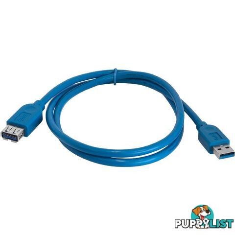 LC7256 USB3.0 USB-A PLUG TO SOCKET 1M EXTENSION LEAD