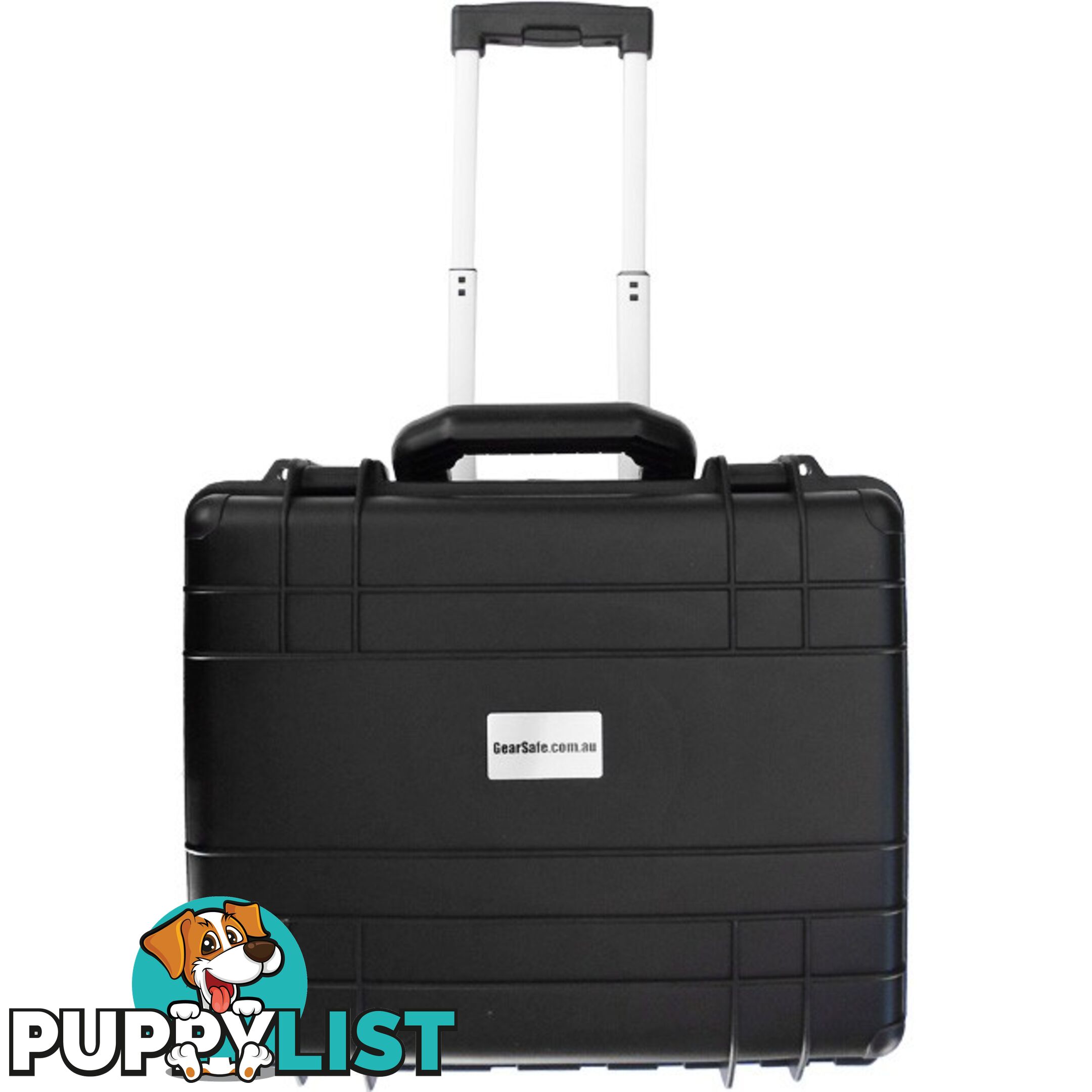 GS023 475X390X200 PROTECTIVE BLACK TROLLY CASE WITH FOAM GEARSAFE