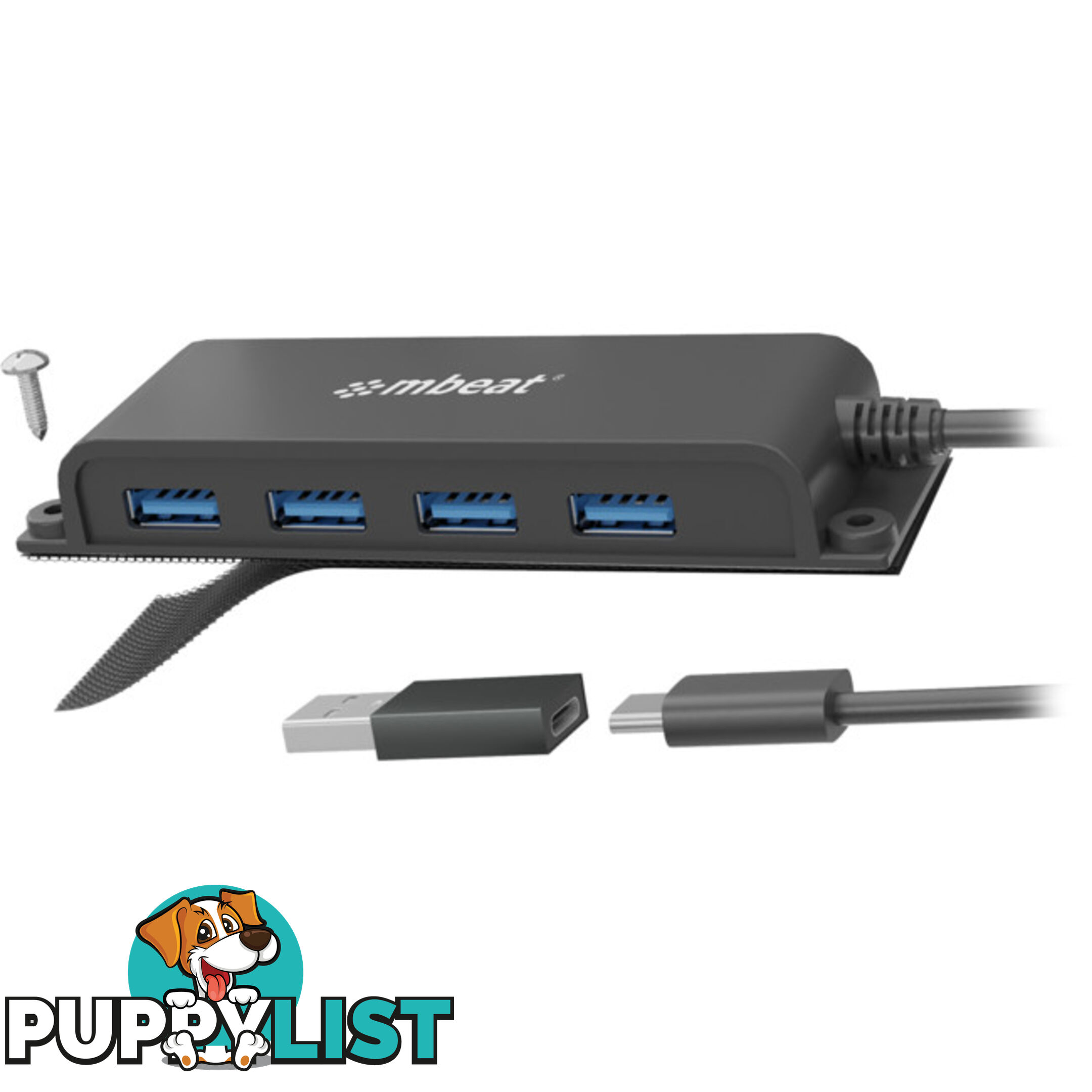 HUBE04 MOUNTABLE 4 PORT USB-C HUB