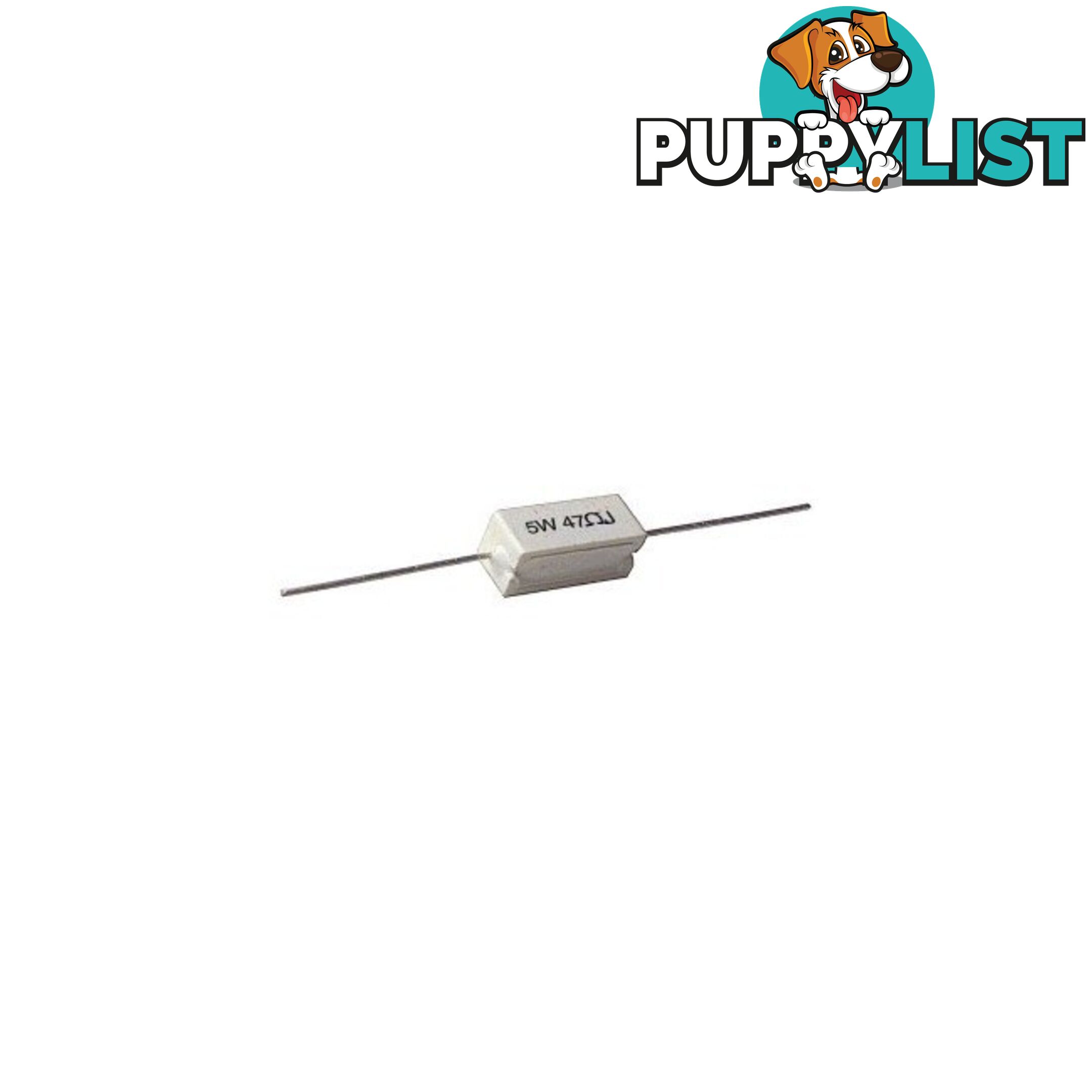 PW5-2K7 2K7 OHM WIREWOUND RESISTOR PW5 5 WATT