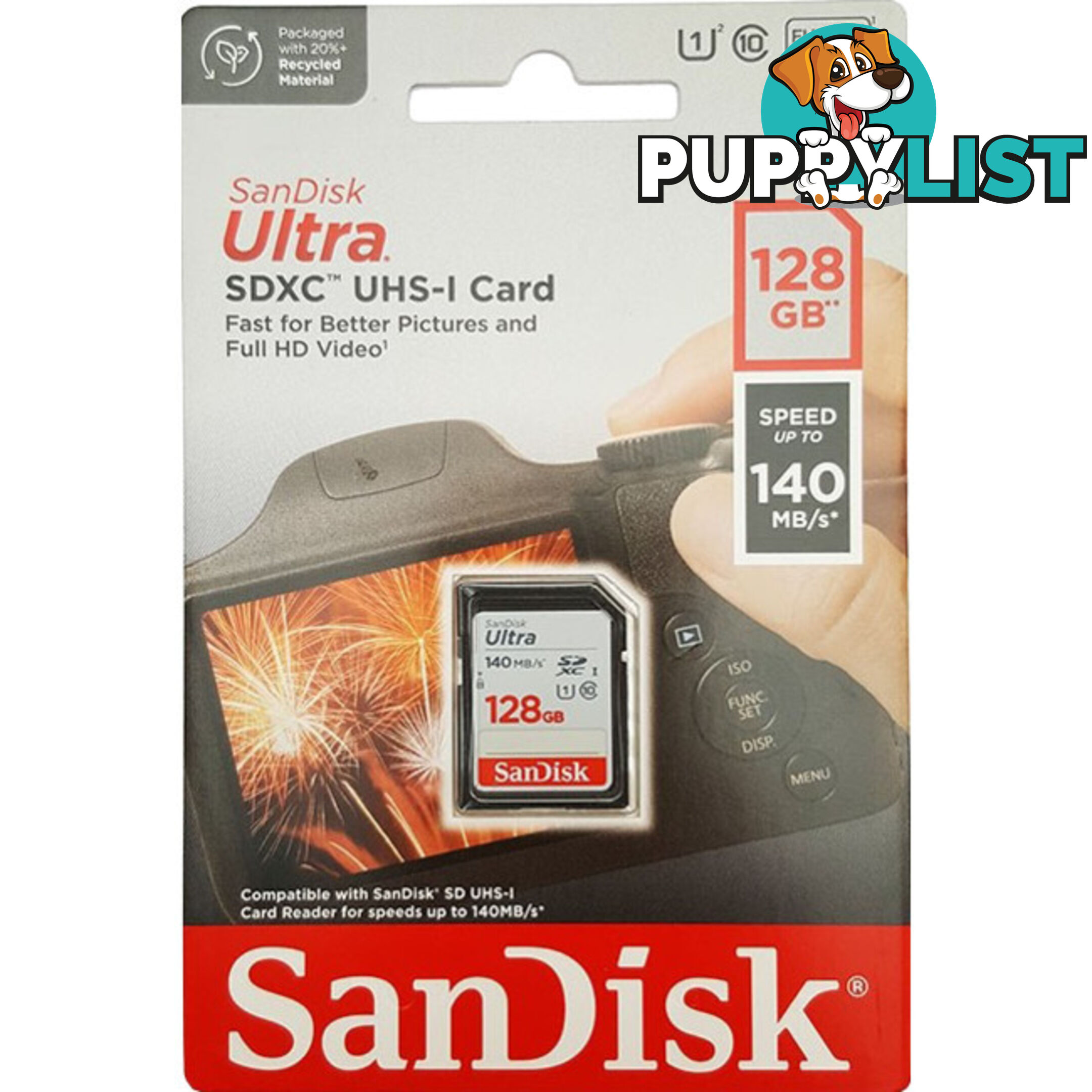 SD128ULTRA-140 SANDISK 128GB SDXC 140MB/S