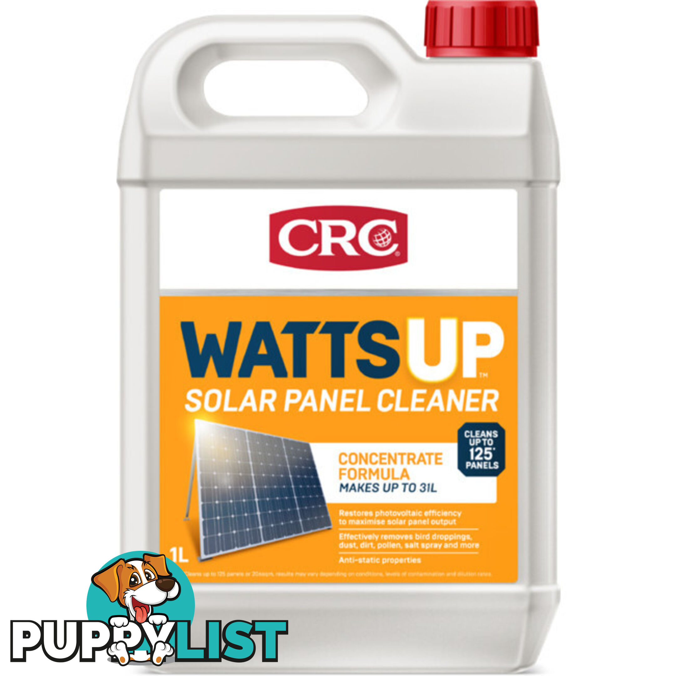 WATTSUP SOLAR PANEL CLEANER 1L CONCENTRATE