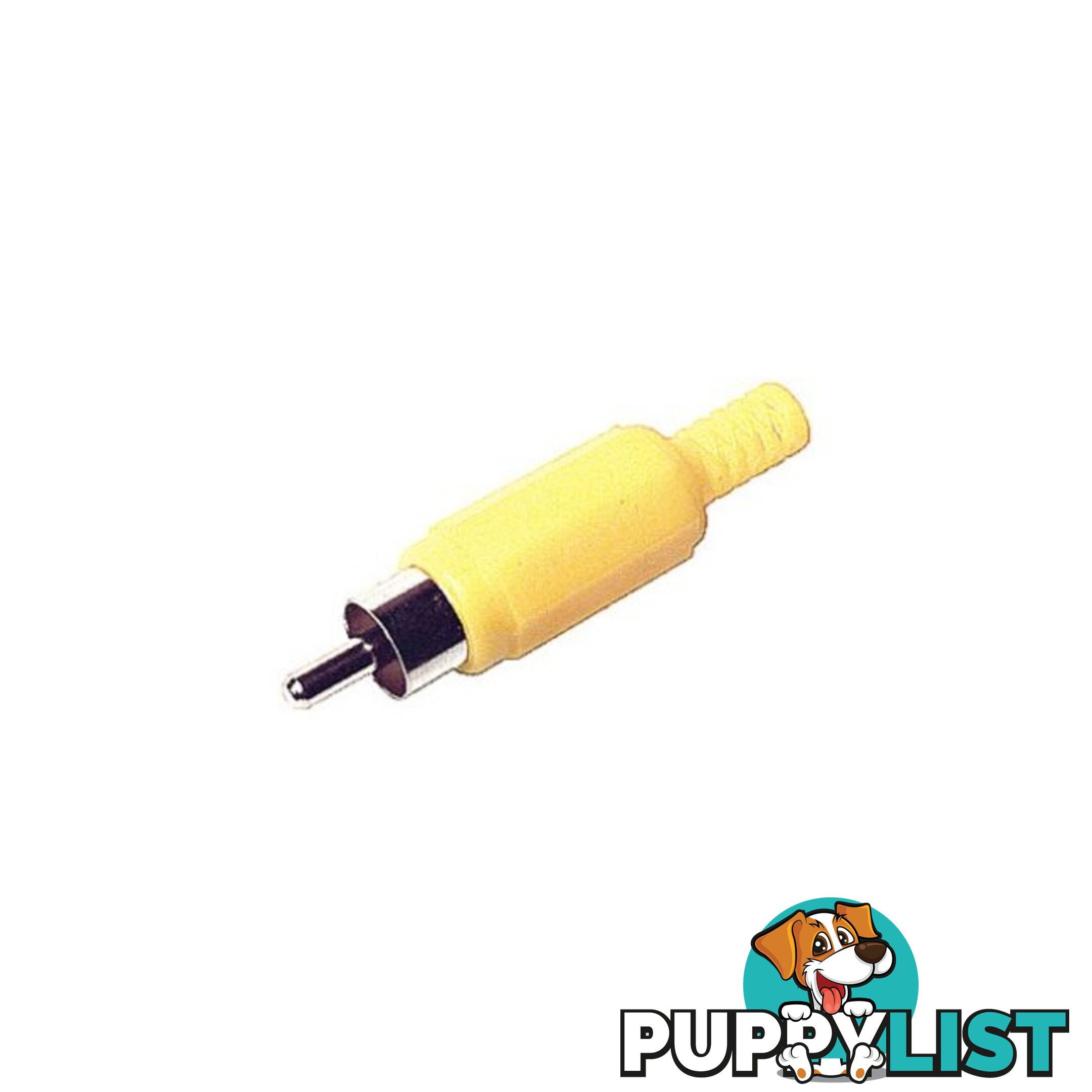 PD2904 PLASTIC RCA PLUG YELLOW