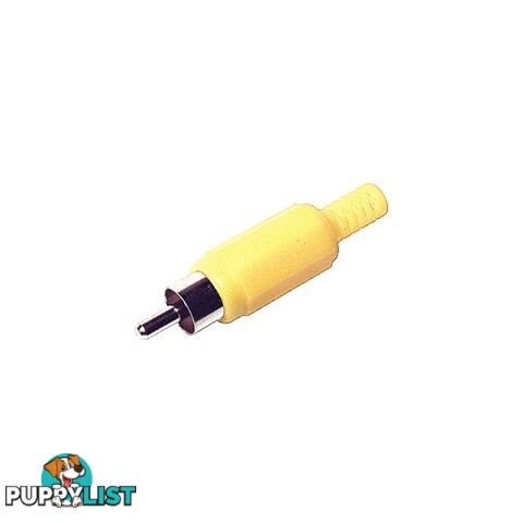 PD2904 PLASTIC RCA PLUG YELLOW