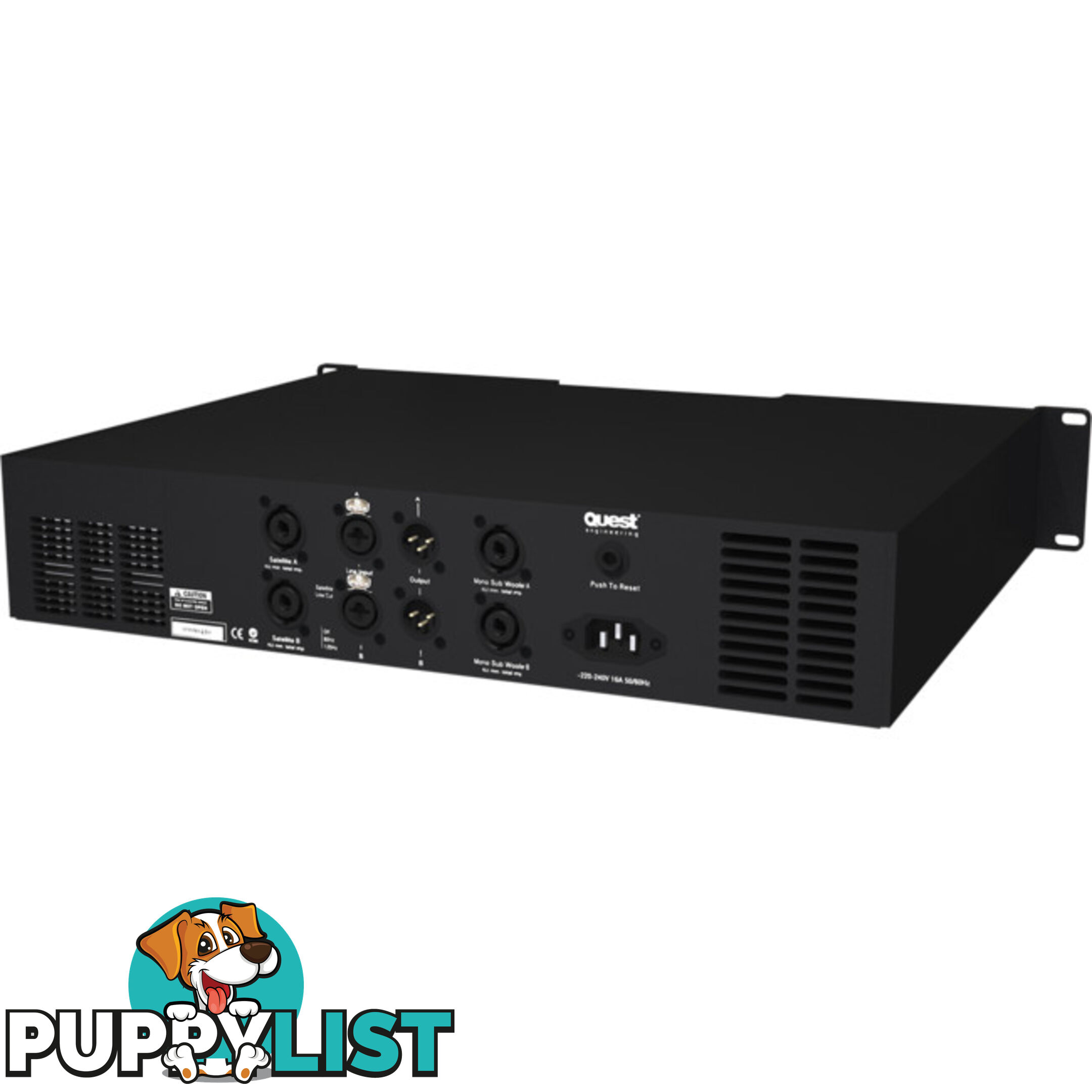 QM1000P 3 CHANNEL POWER AMP 2 X 300W AND 1 X 660W