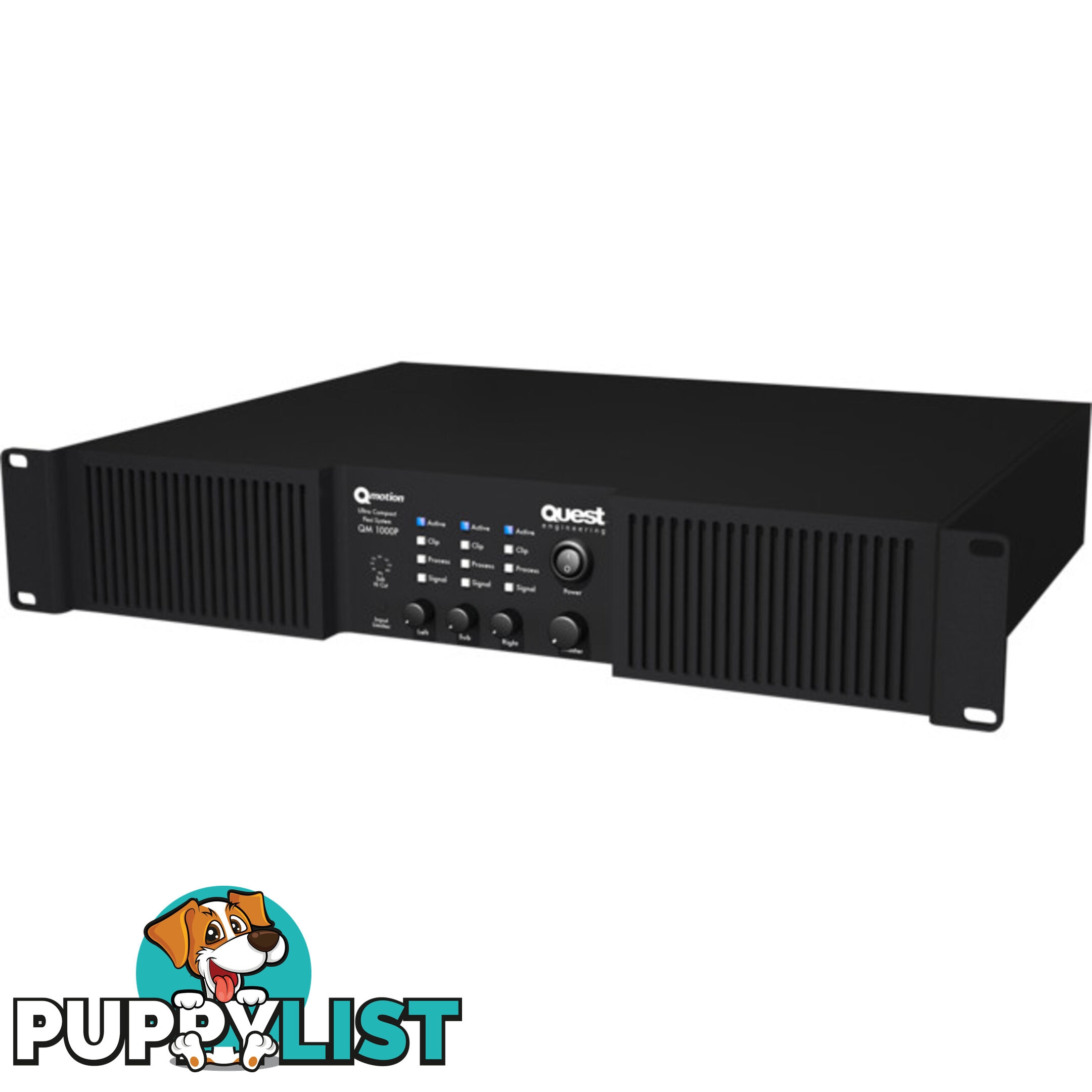 QM1000P 3 CHANNEL POWER AMP 2 X 300W AND 1 X 660W