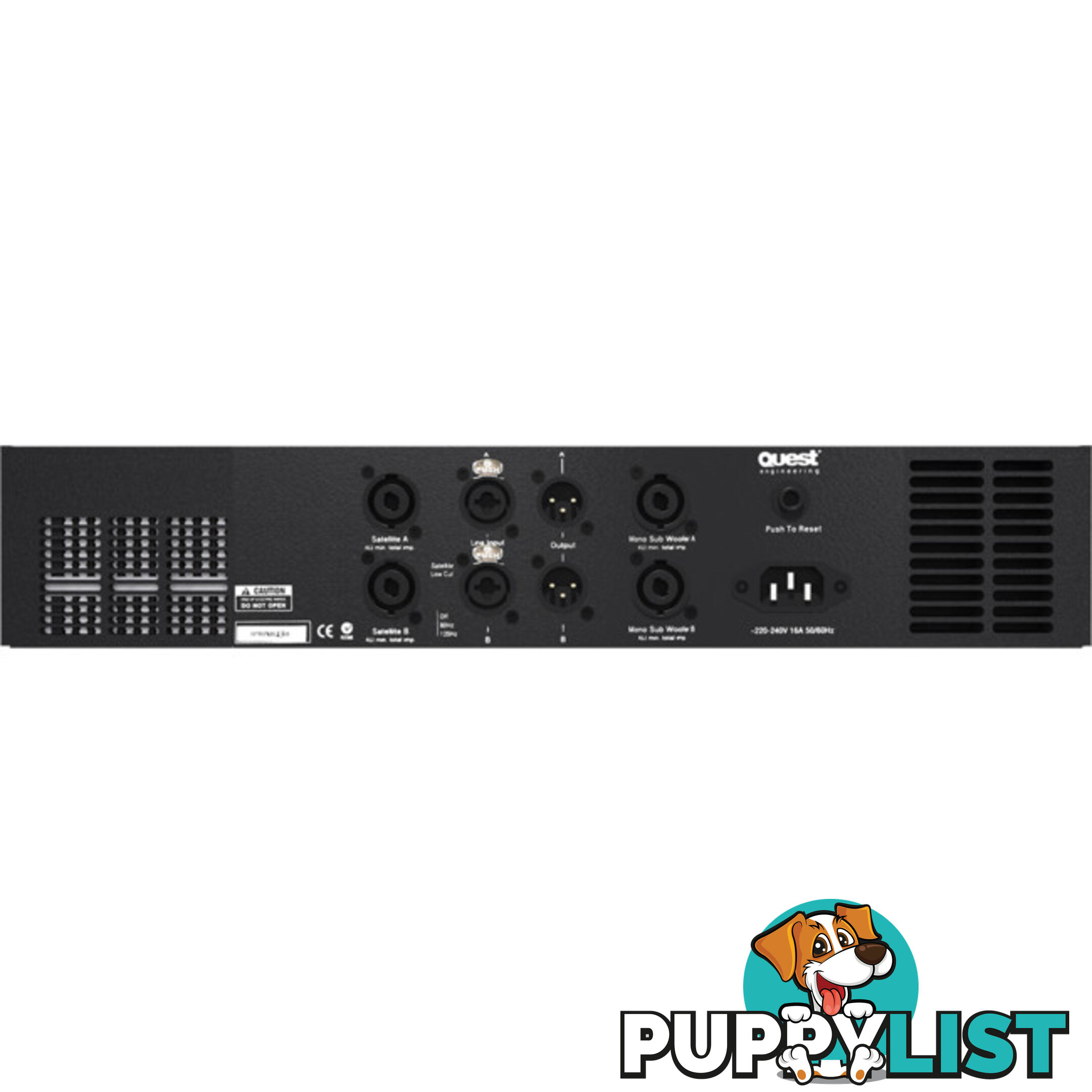 QM1000P 3 CHANNEL POWER AMP 2 X 300W AND 1 X 660W