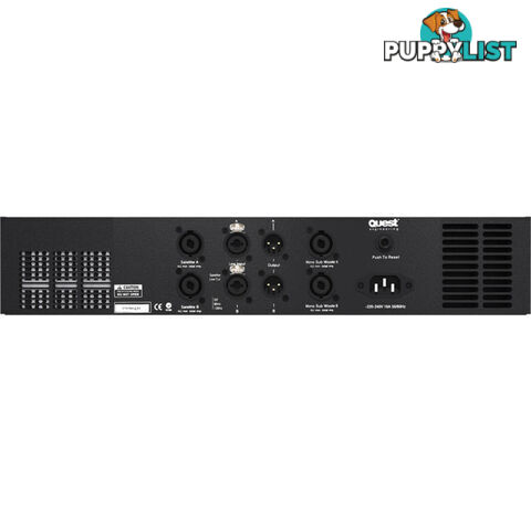 QM1000P 3 CHANNEL POWER AMP 2 X 300W AND 1 X 660W