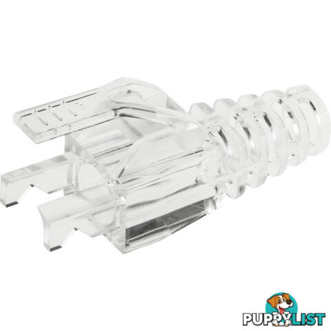 PK4075 6.0MM CLEAR RJ45 RUBBER BOOT SUITS CAT5 SNAP PLUG PK OF 100