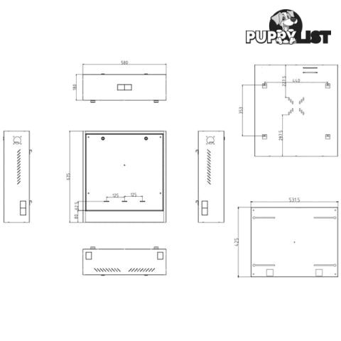 24SECCAB CCTV SYSTEM SECURITY CABINET