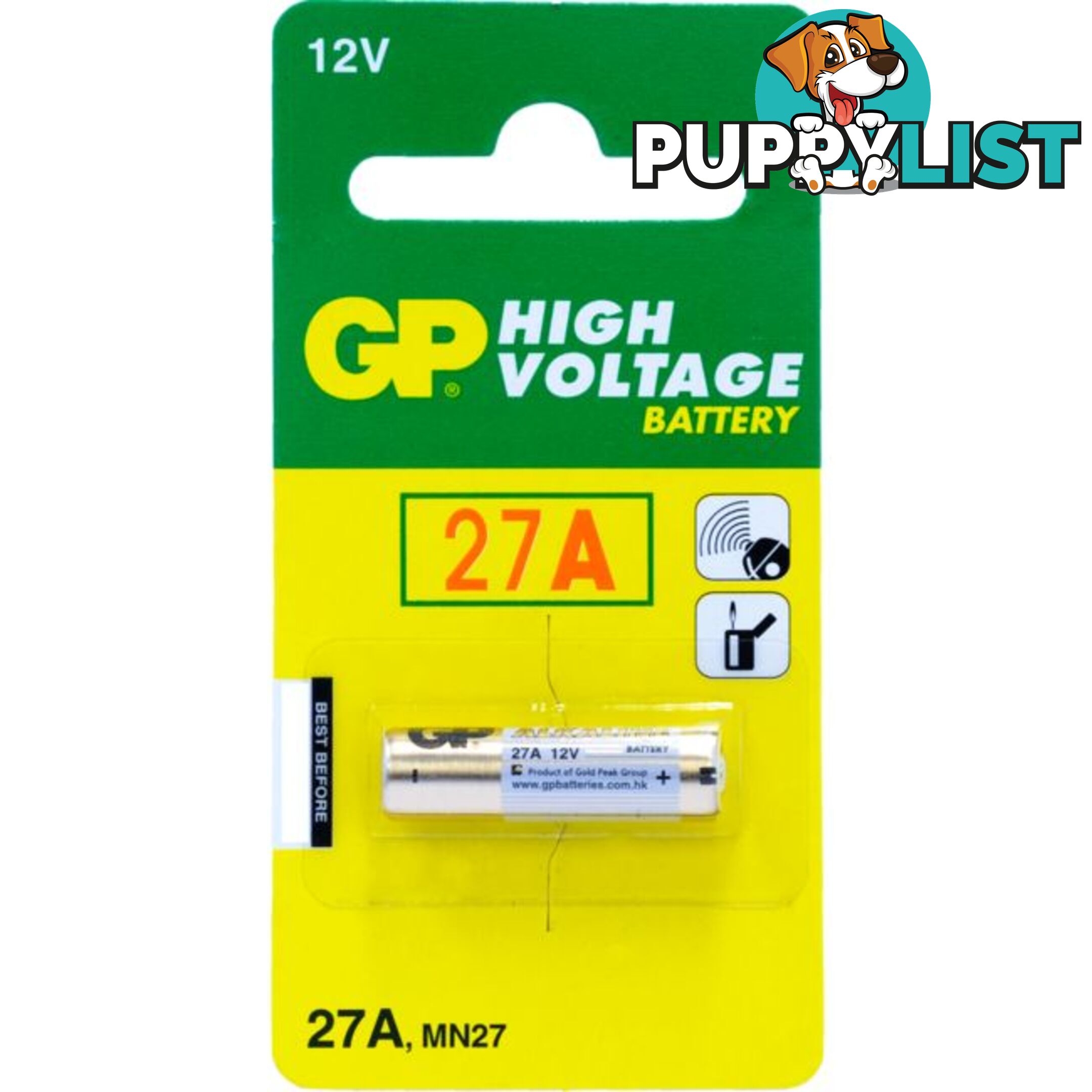 27A 12V ALKALINE BATTERY GP (GP27A)