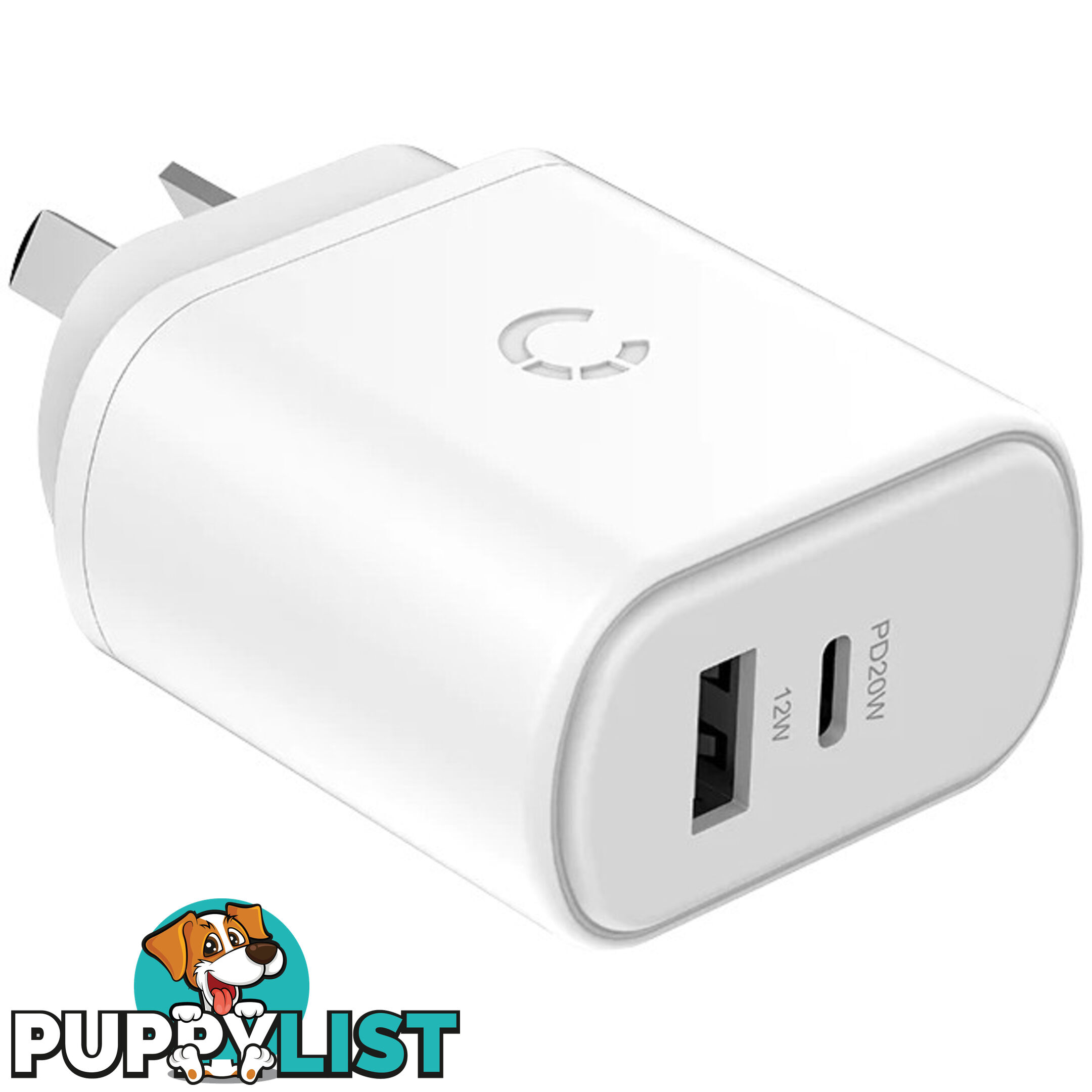 32WUCWC 32W USB-C PD DUAL PORT WALL CHARGER - WHITE