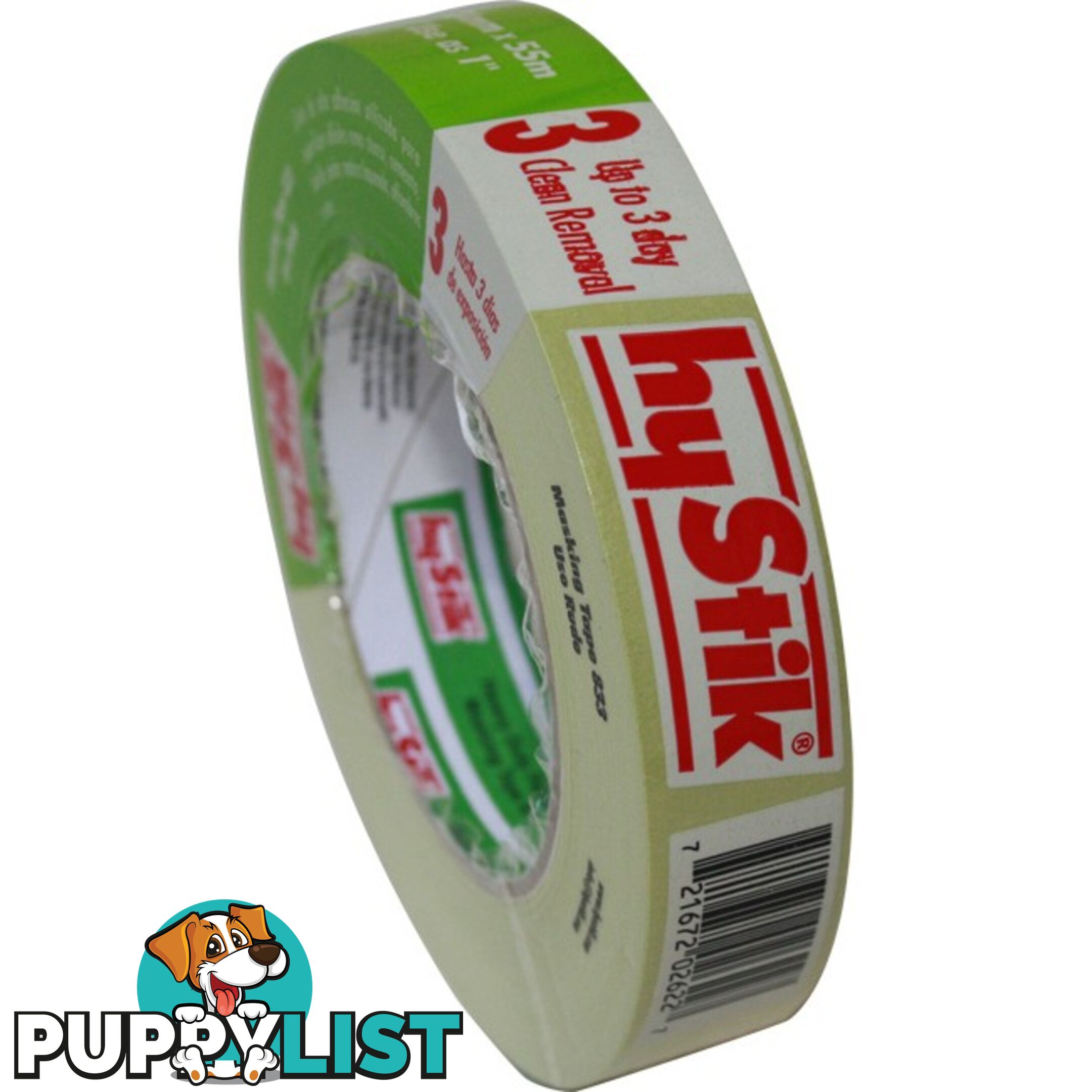 833MT18 3 DAY HEAVY DUTY MASKING TAPE 18MM X 55MT ROLL PAINTERS TAPE