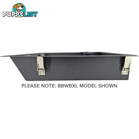 BBWBSM BLACK SMALL RECESSED WALL BOX WITH GPO