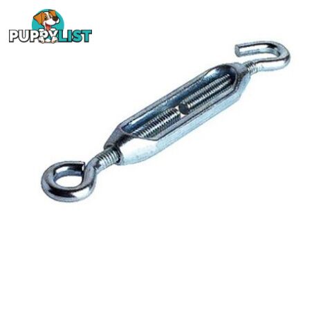 TB897 6MM 1/4" TURNBUCKLE ZINC HOOK AND EYE