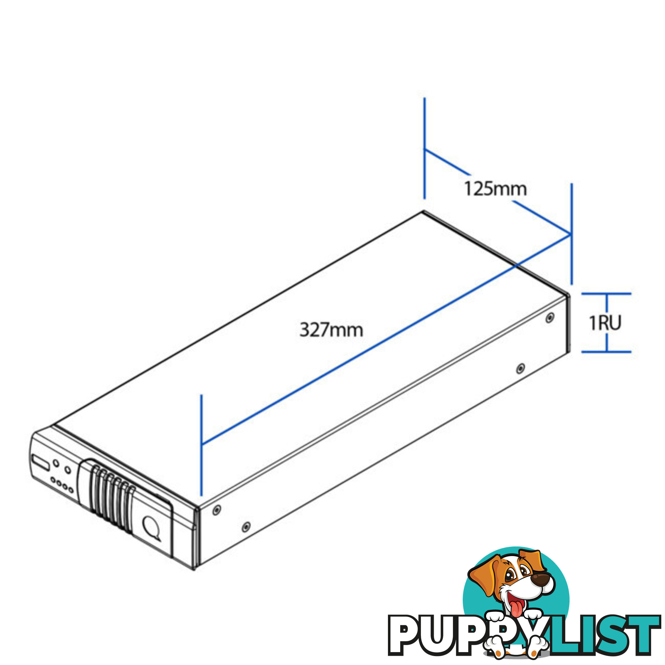 QX300A 2X 150W 1RU -1/3 SPACE COMMERCIAL POWER AMPLIFIER AUTO LOAD SENSING: 4-16 OHM, 70V-100V LNE