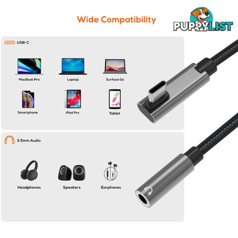 LC7986 USB-C TO 3.5MM AUDIO ADAPTER TOUGHLINK