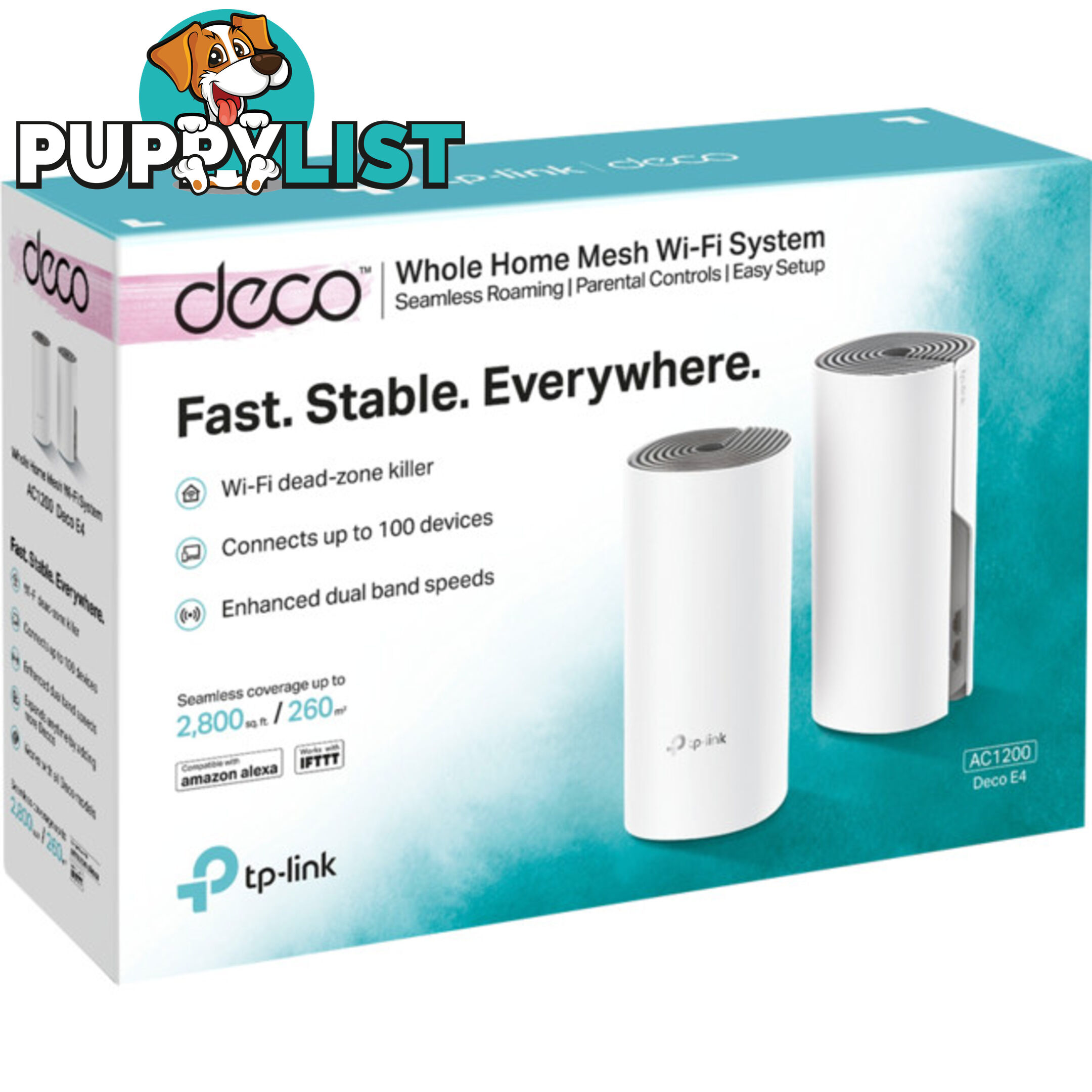 DECOE4-2PK AC1200 WHOLE HOME MESH SYSTEM