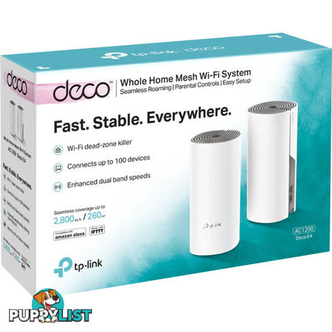 DECOE4-2PK AC1200 WHOLE HOME MESH SYSTEM