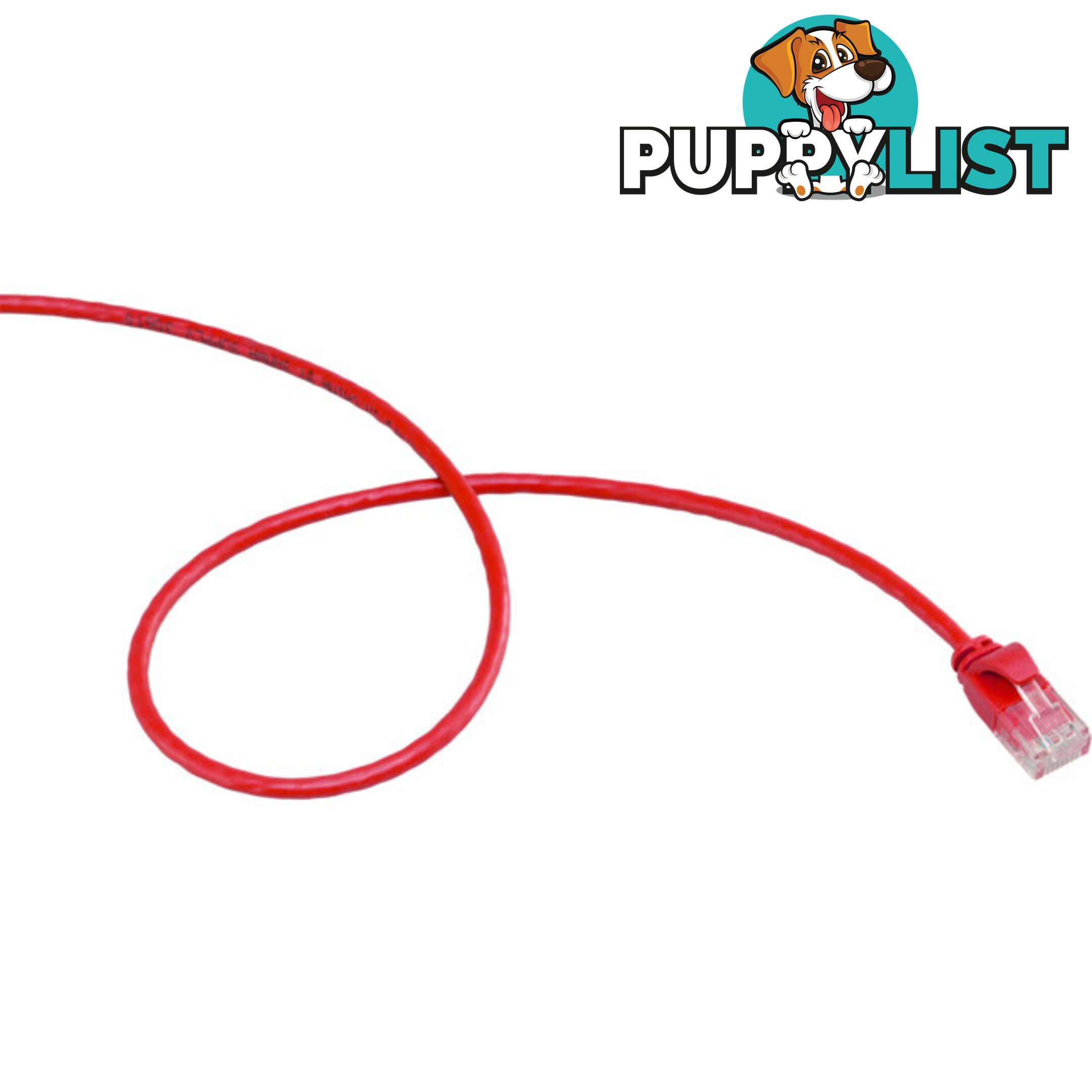 LC6SL0050RD 0.5M SLIM CAT6 PATCH LEAD RED ULTRA THIN