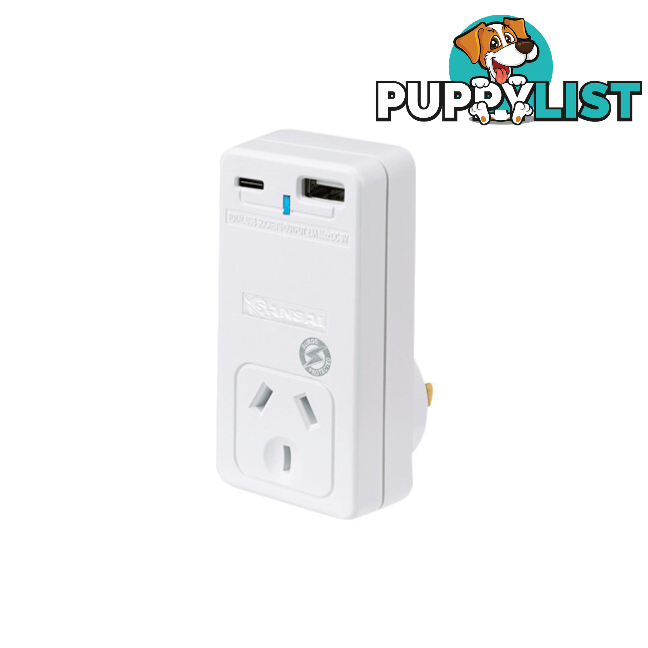 PAD301USB SURGE PROTECTOR WITH USB-C AND A