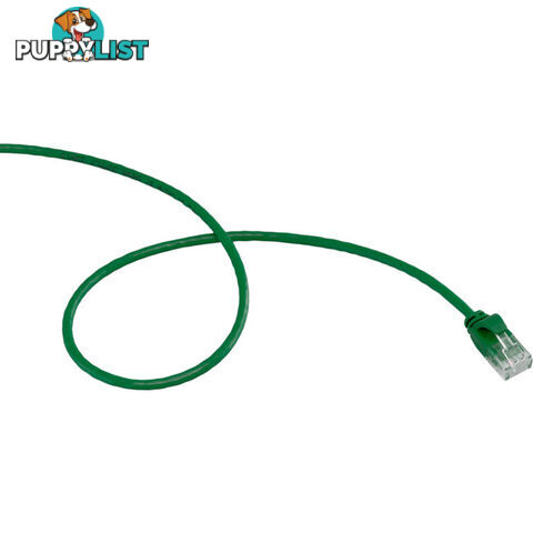 LC6SL0050GR 0.5M SLIM CAT6 PATCH LEAD GREEN ULTRA THIN