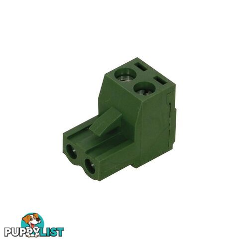 PM1202 2 WAY PHOENIX CONNECTOR 2 PIN GREEN PLUG