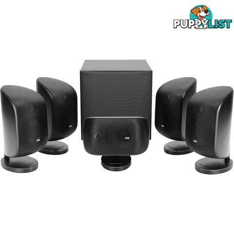 MT50BLACK MINI THEATRE SPEAKERS AND SUB 5X M1 SPEAKERS AND ASW608 SUB