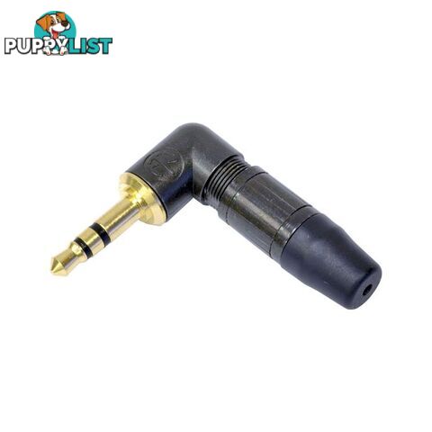 PD1253 3.5MM RIGHT ANGLE STEREO PLUG GOLD PHONO CONNECTOR