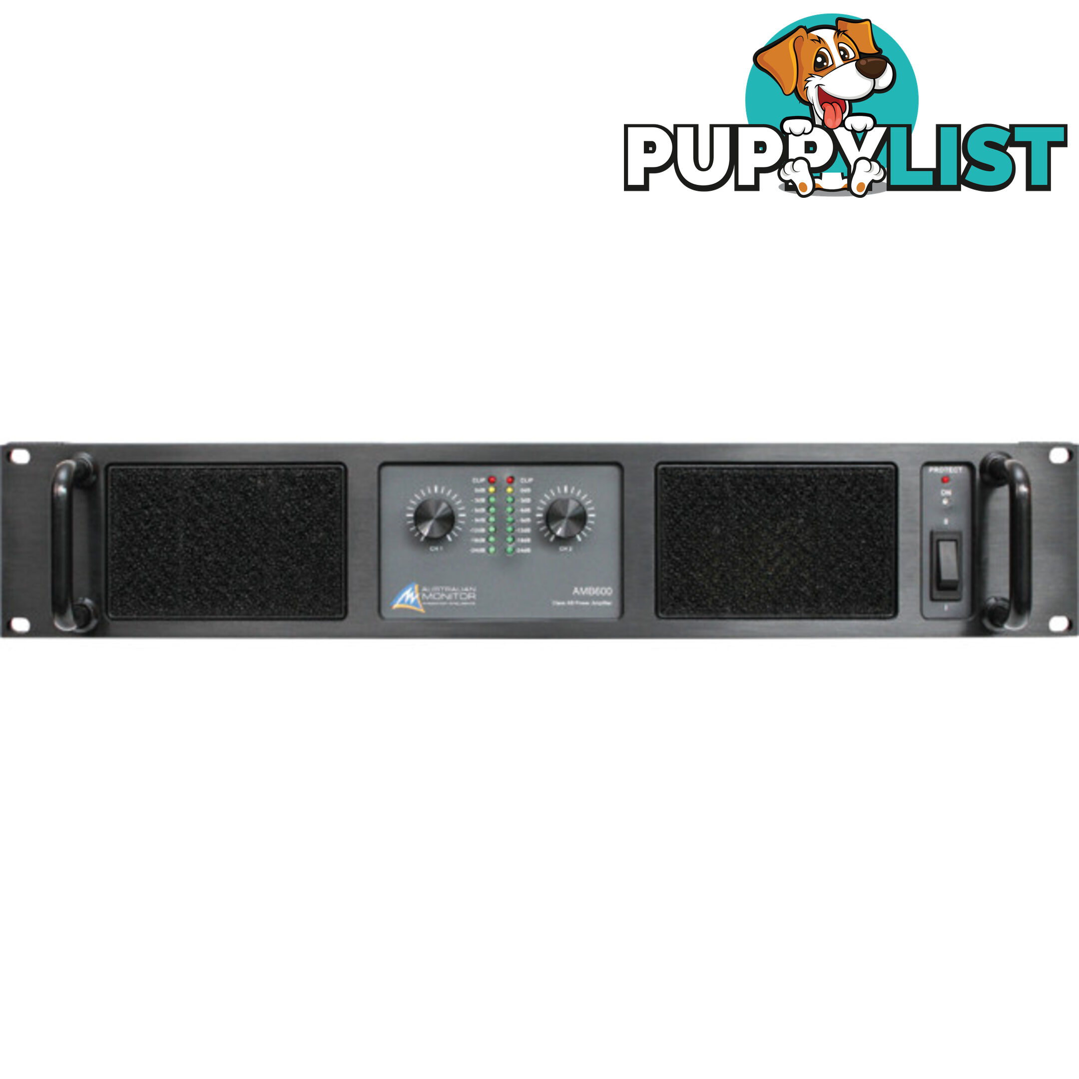 AMB600 2RU 2 X 300W POWER AMP AUSTRALIAN MONITOR