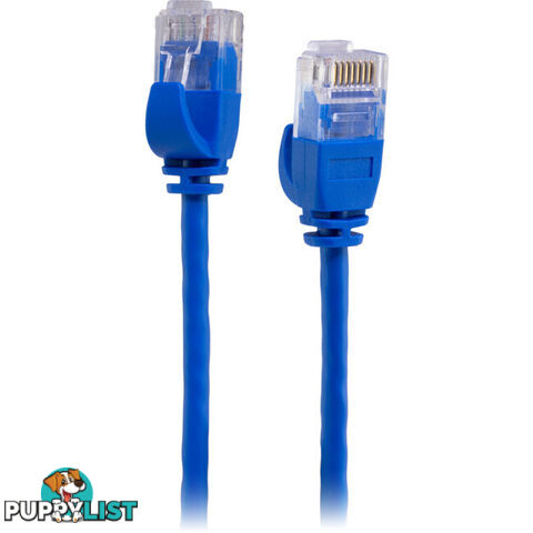 LC6SL0200BL 2M SLIM CAT6 PATCH LEAD BLUE ULTRA THIN