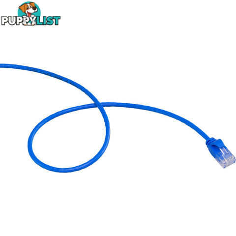 LC6SL0200BL 2M SLIM CAT6 PATCH LEAD BLUE ULTRA THIN