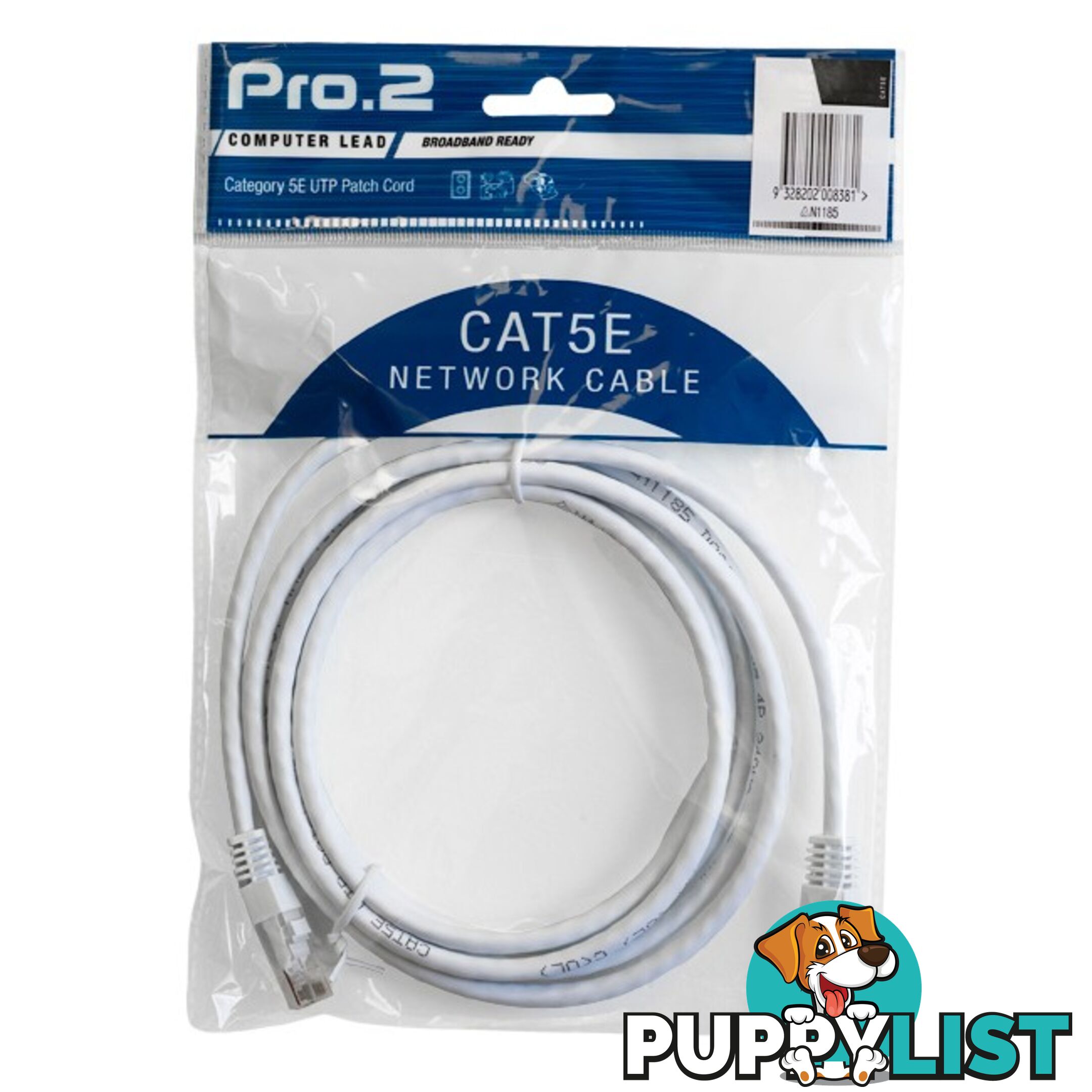 LC7231W 1M WHITE CAT5E PATCH LEAD