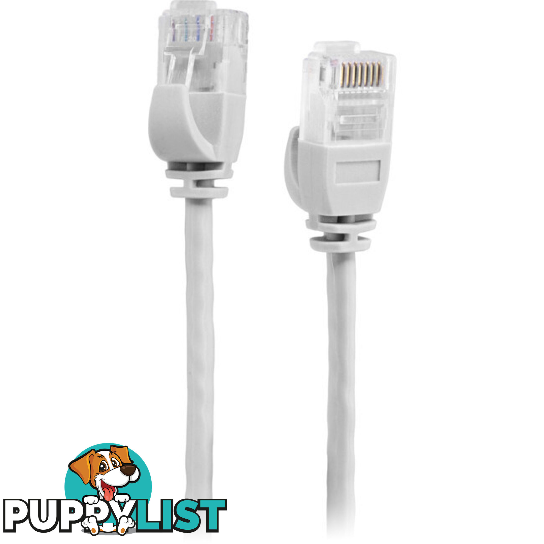 LC6SL0200WH 2M SLIM CAT6 PATCH LEAD WHITE ULTRA THIN