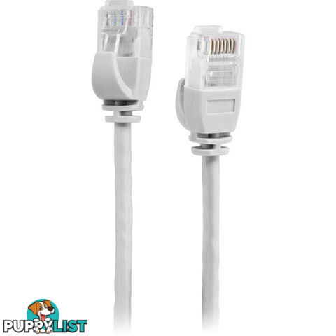 LC6SL0200WH 2M SLIM CAT6 PATCH LEAD WHITE ULTRA THIN