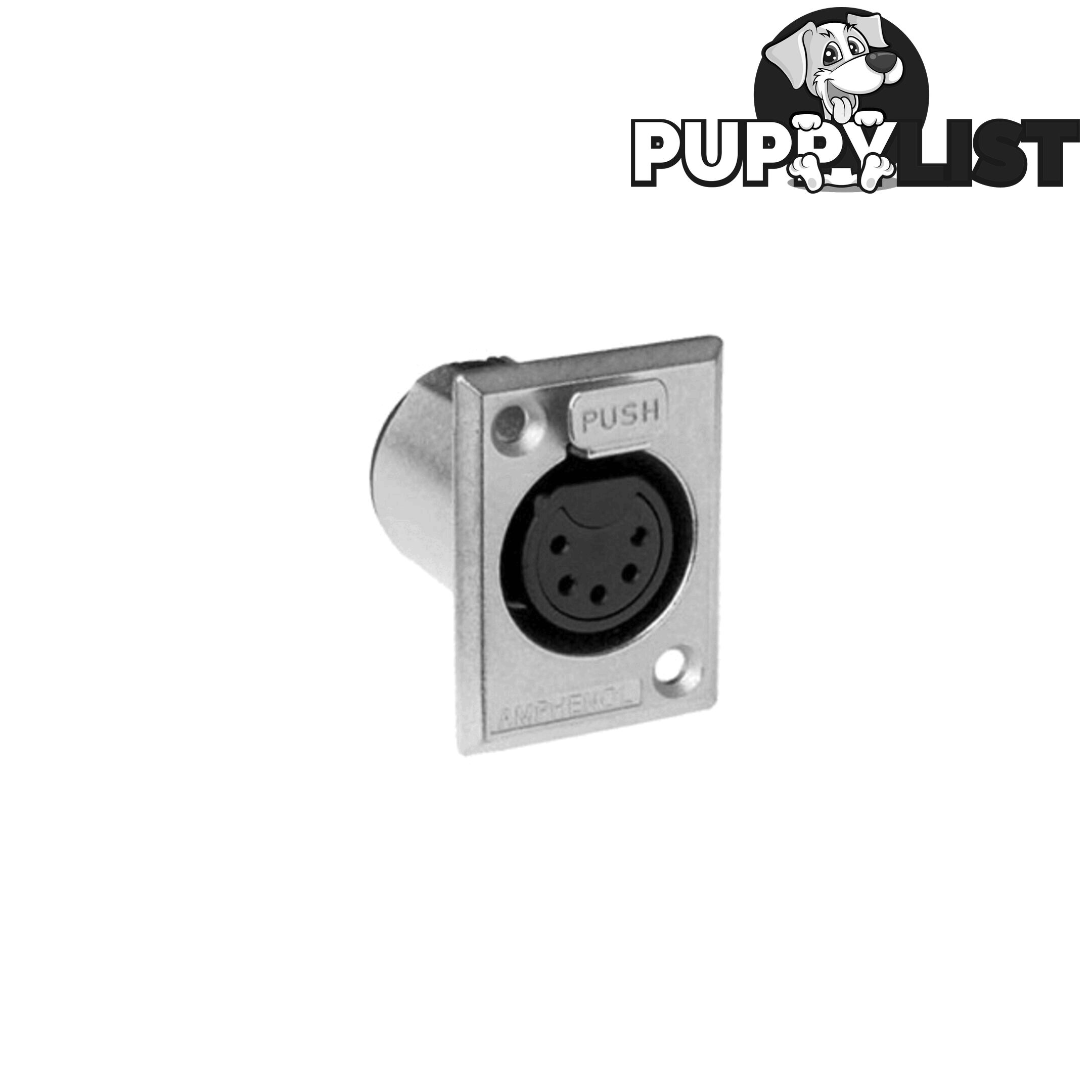 PD5383 5 PIN PANEL XLR SOCKET METAL RECTANGULAR