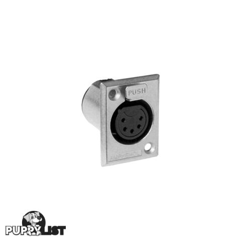 PD5383 5 PIN PANEL XLR SOCKET METAL RECTANGULAR