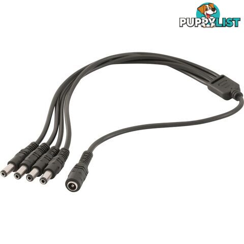 PW8204 2.1MM SOCKET TO 4X2.1MM PLUGS DC DISTRIBUTION LEAD 2.1X4