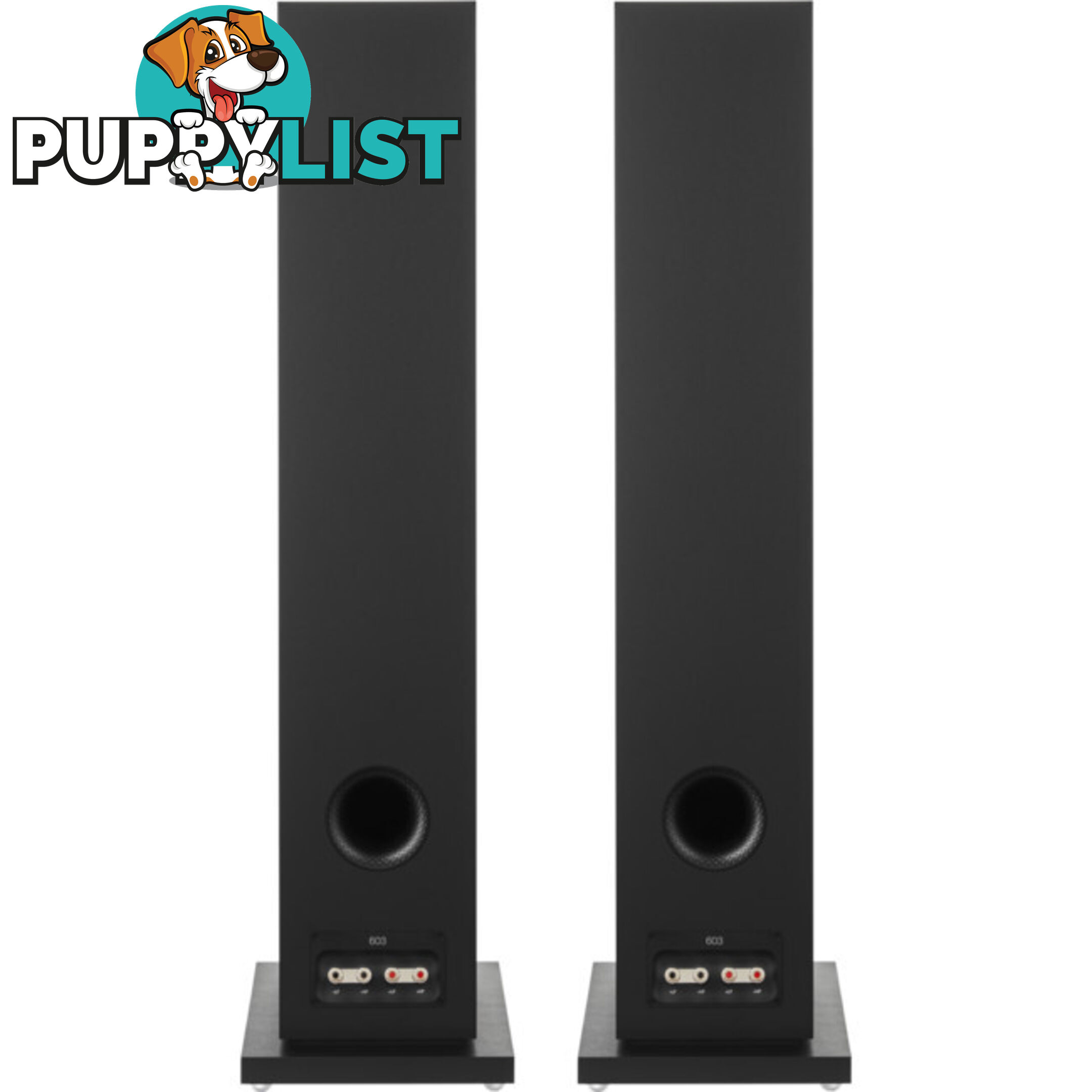 603S3B 3-WAY FLOORSTANDING SPEAKERS BLACK FINISH