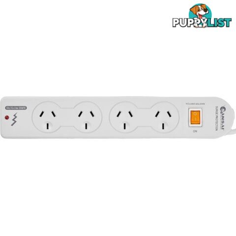 PAD014SP 4 WAY SURGE PROTECTOR MASTER SWITCH OVERLOAD