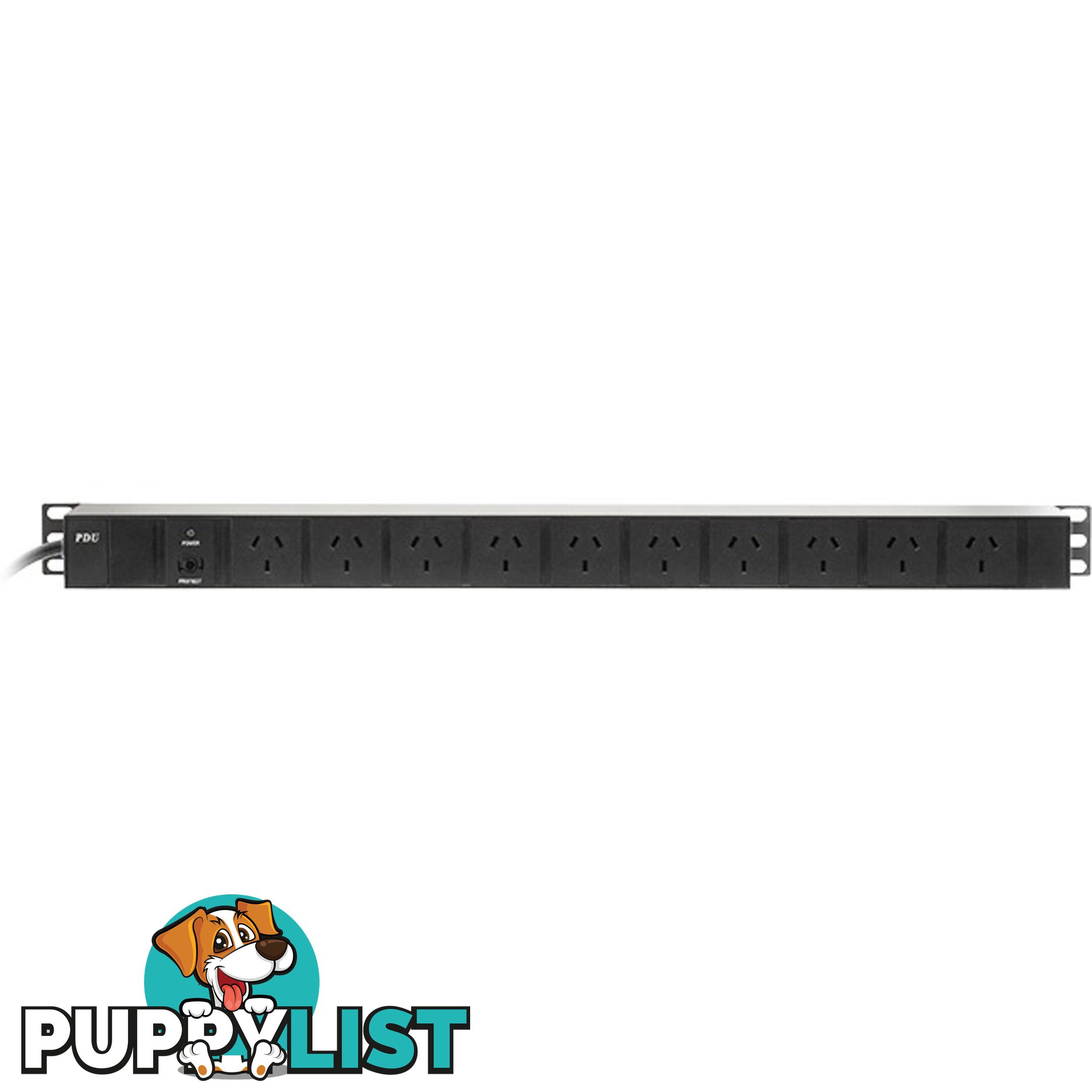 RM10WVPR 10-WAY RACK POWER RAIL VERTICAL RACK MOUNT