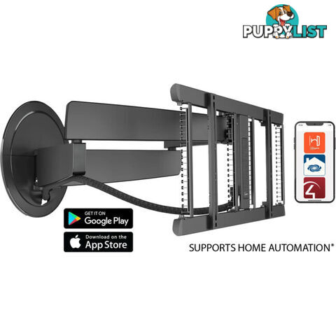 TVM7675PRO SIGNATURE SERIES 40"-77" 35KG MOTORISED WALL MOUNT HOME AUTOMATION CONNECTIVITY