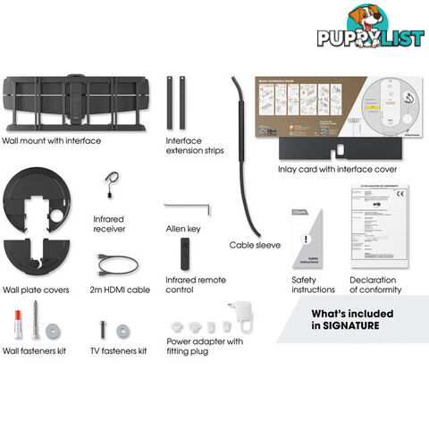 TVM7675PRO SIGNATURE SERIES 40"-77" 35KG MOTORISED WALL MOUNT HOME AUTOMATION CONNECTIVITY