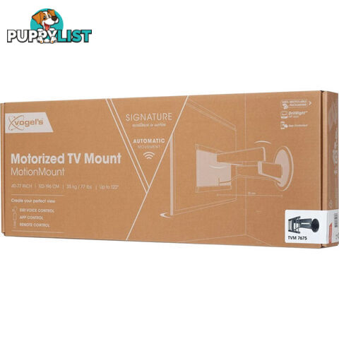 TVM7675PRO SIGNATURE SERIES 40"-77" 35KG MOTORISED WALL MOUNT HOME AUTOMATION CONNECTIVITY