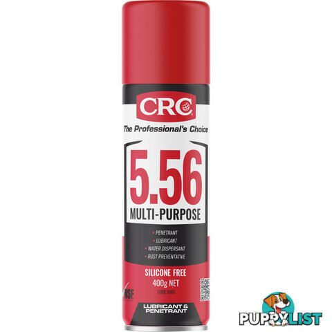 5005CRC 400G 5-56 LUBRICANT & CLEANER LUBRICATES CLEANS REMOVES RUST