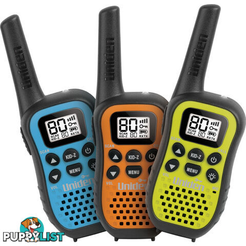 UH45-3 80CH 0.5W UHF HANDHELD CB 3PK WITH KID-Z MODE