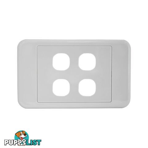 PK4586 4 GANG WALL PLATE SUITS CLIPSAL 2000