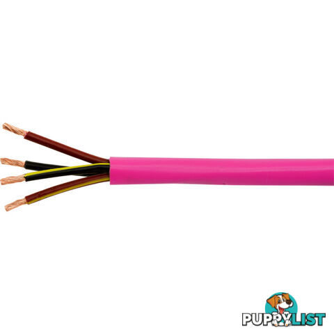 ISC164/1M 4 CORE PINK SPEAKER CABLE-1M 16AWG AUSTRALIAN