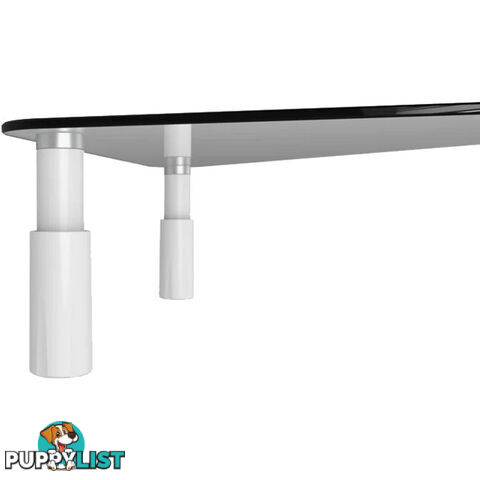 ESS101 GLASS MONITOR DESK RISER RECTANGULAR